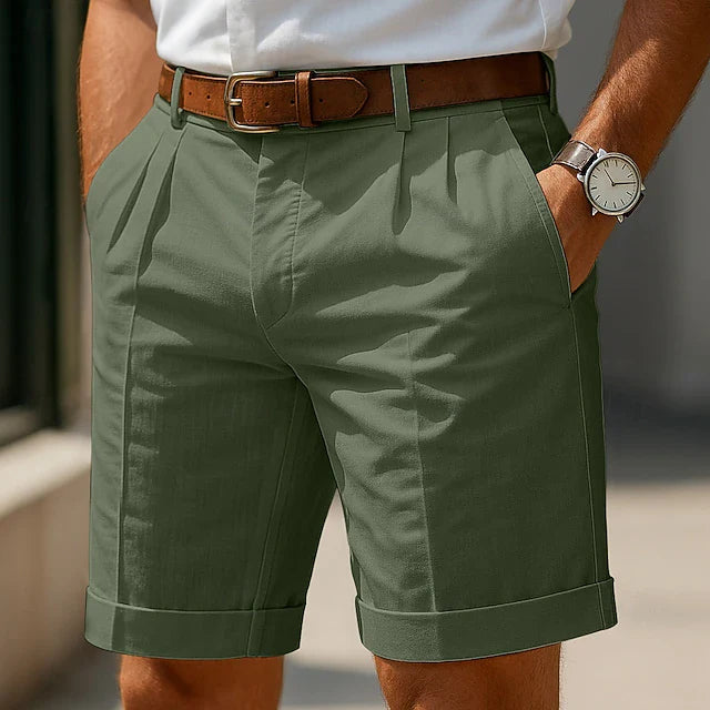 Vansiylife - Pleated Summer Bermuda Shorts