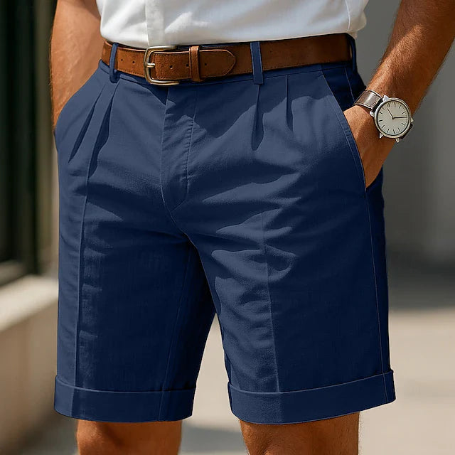 Vansiylife - Pleated Summer Bermuda Shorts